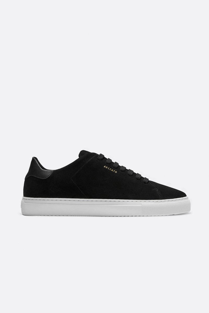 Basket Axel Arigato CLEAN 90 SUEDE Noir Blanche Homme | KGB-21154358